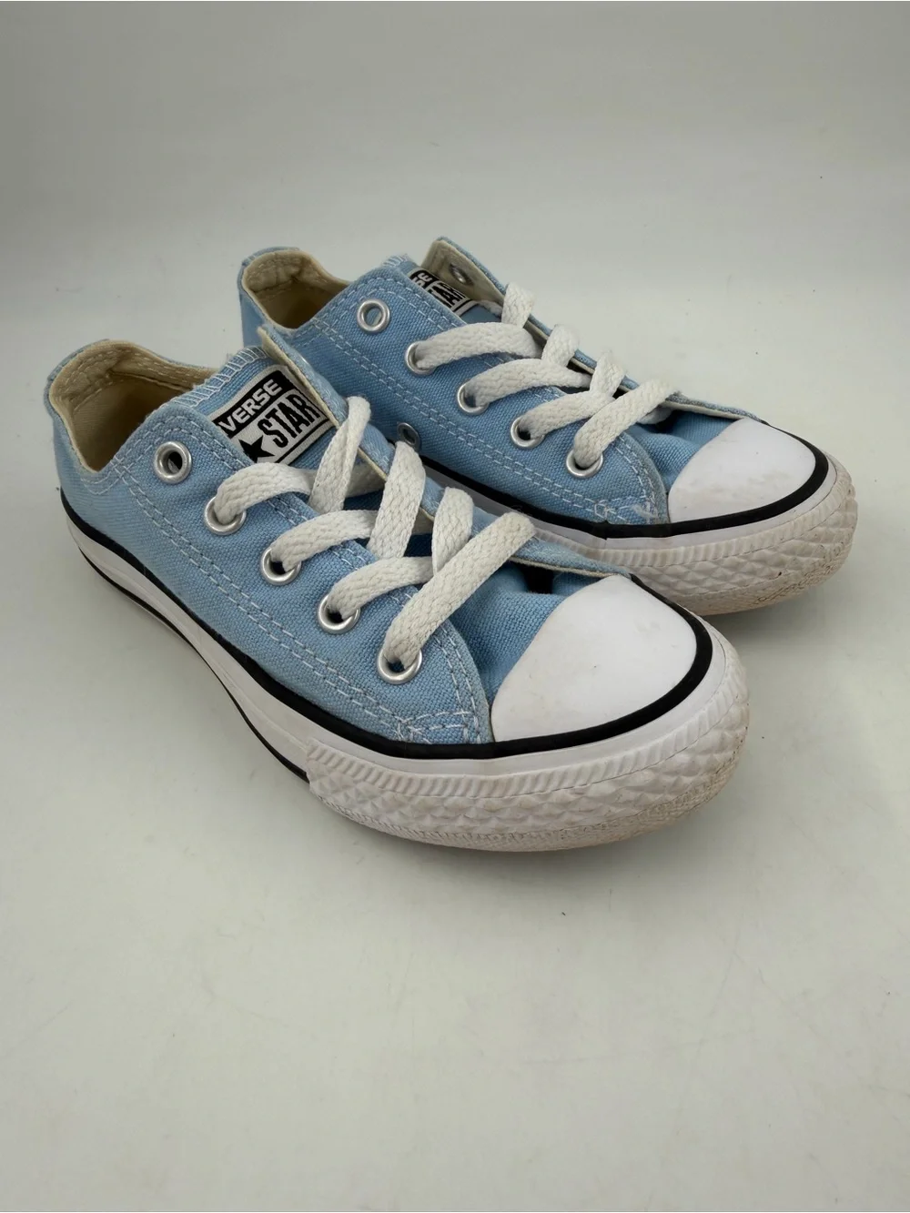 Converse Kid’s Chuck Taylor AS - SZ 11C- Lite Blue Canvas Low Top Sneakers Shoes